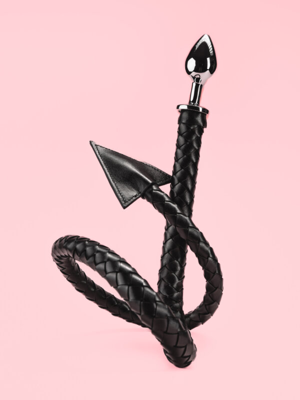 Phoenix - Dop Anal Elegant cu Coadă din Piele Premium